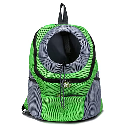 Tragen Von Pet Cat Dog -Rucksack Aus Wanderreisen Tragbare Transportbeutel Tier Rucksack Kleine Hunde Schultern Rucksack,Grün,Extra Large von ACSUZ