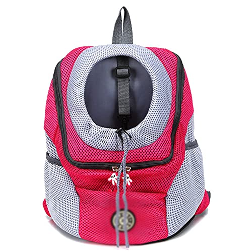 Tragen Von Pet Cat Dog -Rucksack Aus Wanderreisen Tragbare Transportbeutel Tier Rucksack Kleine Hunde Schultern Rucksack,Rose,Extra Large von ACSUZ