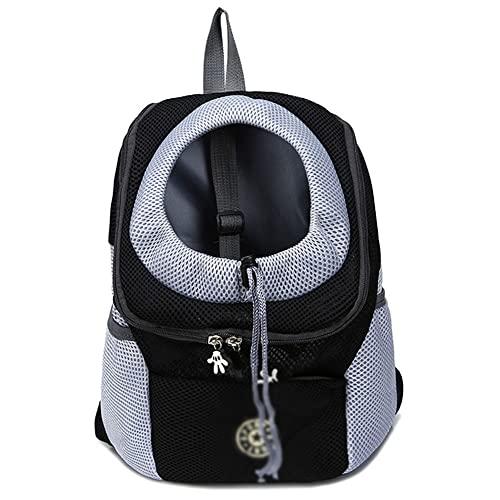 Tragen Von Pet Cat Dog -Rucksack Aus Wanderreisen Tragbare Transportbeutel Tier Rucksack Kleine Hunde Schultern Rucksack,Schwarz,Extra Large von ACSUZ