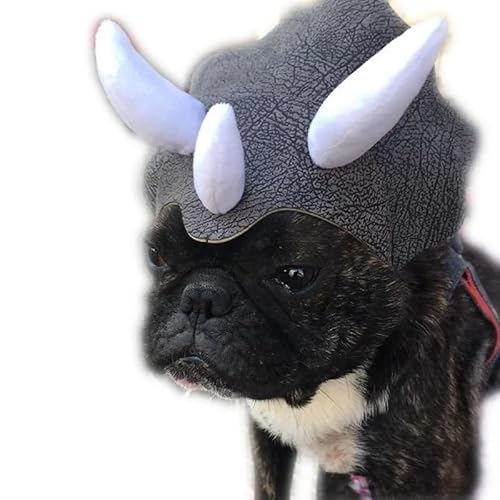 Haustier-Hundedreieck-Dinosaurier. Weicher und bequemer Hut mit verstellbarem Gummiband, Haustier-Kopfbedeckung for Halloween von AD-BCrbgen