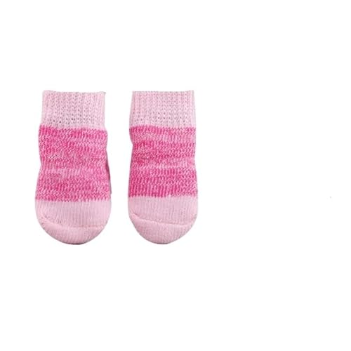 Hundesocken Weihnachten Hundesocken Anti-Kratzer Anti-Schmutz Anti-Rutsch-Fußabdeckung Hund Bixiong Hundeschuhe Katzenschuhe und Socken (Color : 08, Size : M) von AD-BCrbgen