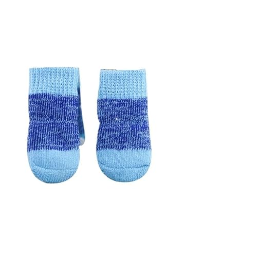 Hundesocken Weihnachten Hundesocken Anti-Kratzer Anti-Schmutz Anti-Rutsch-Fußabdeckung Hund Bixiong Hundeschuhe Katzenschuhe und Socken (Color : 10, Size : L) von AD-BCrbgen