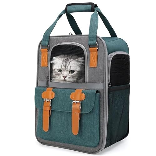 Katzentragetasche, Haustier-Hundetrage, Haustier-Reisetrage, Katzen-Reisetrage, leicht, atmungsaktiv, for mittelgroße Katzen, kleine Katzen, Hunde, Katzen-Hunde-Rucksack, Haustier-Tragetasche von AD-BCrbgen