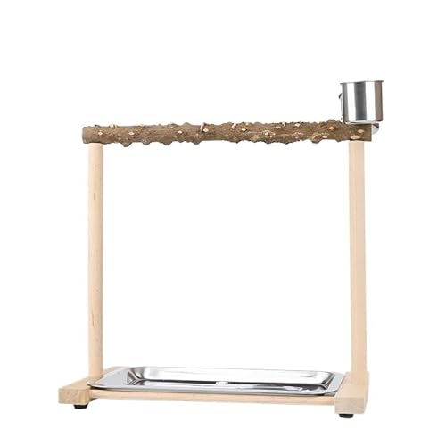 Papageiensitzstange aus Holz, Sittichsitzstange, kleines Papageienspiel, einfaches Papageienspielgestell, Vogelspiel-Fitnessstudio, Spielzeug for kleine und mittelgroße Papageien, Nymphensittiche, Blu von AD-BCrbgen