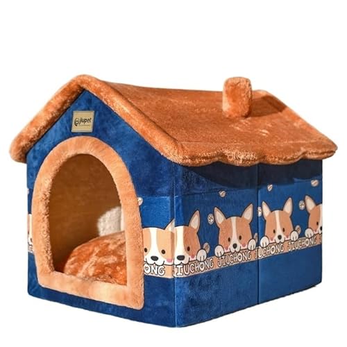 AD-BCrbgen Tragbare Hundehütte, Haustierzaun-Schlupfhütte for Haustiere, Welpen, Kätzchen, Kaninchen, Haustierkiste for den Innenbereich, Katzenkäfige for den Innenbereich(Coffee,L) von AD-BCrbgen