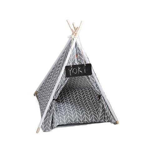 Tragbare Hundehütte, Haustierzaun-Schlupfhütte for Haustiere, Welpen, Kätzchen, Kaninchen, Haustierkiste for den Innenbereich, Katzenkäfige for den Innenbereich(Gray) von AD-BCrbgen