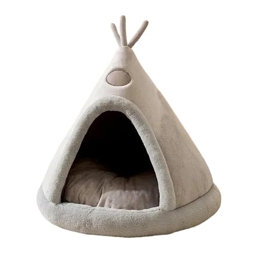 Tragbare Hundehütte, Haustierzaun-Schlupfhütte for Haustiere, Welpen, Kätzchen, Kaninchen, Haustierkiste for den Innenbereich, Katzenkäfige for den Innenbereich(Gray,38x38cm for 2.5KG) von AD-BCrbgen