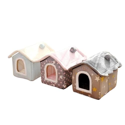 Tragbare Hundehütte, Haustierzaun-Schlupfhütte for Haustiere, Welpen, Kätzchen, Kaninchen, Haustierkiste for den Innenbereich, Katzenkäfige for den Innenbereich(Grey,L) von AD-BCrbgen