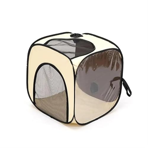 Tragbare Hundehütte, Haustierzaun-Schlupfhütte for Haustiere, Welpen, Kätzchen, Kaninchen, Haustierkiste for den Innenbereich, Katzenkäfige for den Innenbereich(Transparent) von AD-BCrbgen