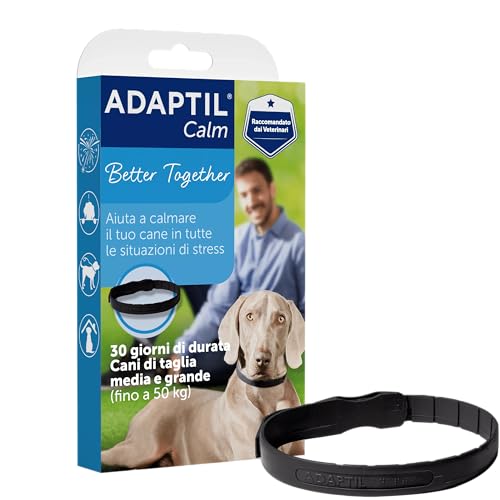 ADAPTIL Calm Beruhigendes Halsband für Hunde, Größe M/L, mittelgroße und große Hunde, beruhigende Pheromone, Stressabbau für hyperaktive, ängstliche Hunde, Entspannung für Hunde, Reisen und stressige von ADAPTIL