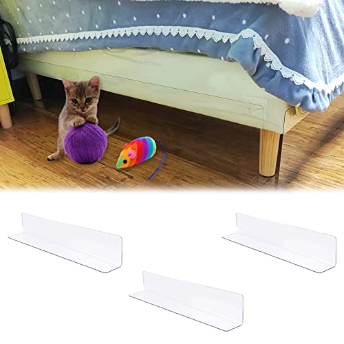 Spielzeugblocker Blockierbrett Unter Couch Blocker Für Spielzeug, 3 Pack Acryl Klar Weiß Möbelpuffer 30 20 10 3 Cm Hoch Unter Dem Bett Baffel / Barrieren, Für Küchenbereiche Kätzchen Welpe ( Color : C von ADCUFF