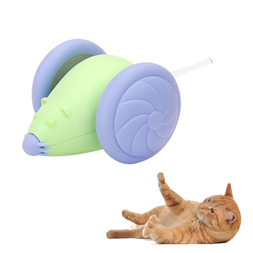 ADDLIVE Katzenspielzeug Elektrisch Spielmaus, Elektrische Maus Katzenspielzeug mit LED-Lichter für Indoor-Katzen, Intelligentes, Interaktives Katzenspielzeug, Spielmäuse für Katze mit USB-Kabel von ADDLIVE