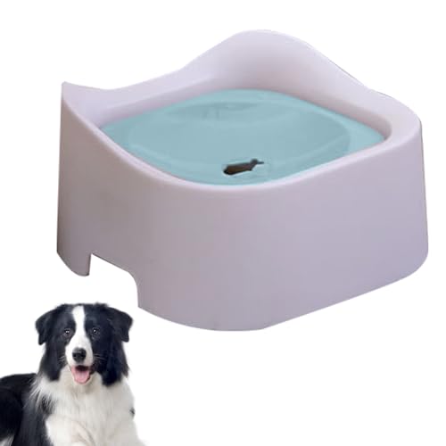 ADERN Auslaufsicherer Wassernapf für Hunde - Schwimmender, spritzwassergeschützter Wassernapf für Hunde,Wasserspender für Haustiere mit langsamem Futterspender, Hundenapf für den Außen von ADERN