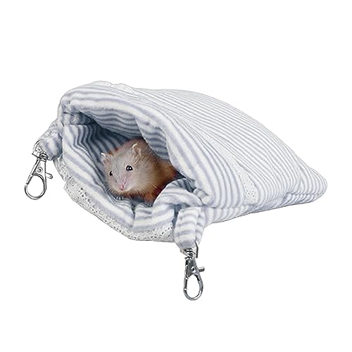 ADERN Hamsterhausbett | Winterschlafsack Plüschnest | Warmer Schlafsack für kleine Haustiere, Käfig-Nestbett für Chinchillas, Hamster, Meerschweinchen von ADERN