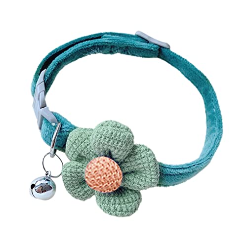 ADERN Kätzchen-Halskette mit Blume | Bequemes Kätzchenhalsband Abnehmbare Blume Verstellbares Breakaway-Katzenhalsband,Sicheres Haustier-Halskettenzubehör für Hochzeitsfeiern von ADERN