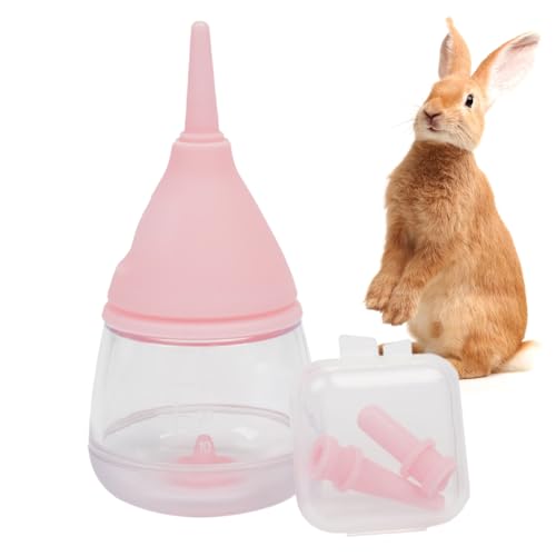 ADERN Kätzchenflaschen zum Stillen | 35 ml Welpen-Flasche mit Cartoon-Wassertropfen-Design - Welpen-Milchfutterautomat mit Anti-Erstickungs-Design, Kätzchenzubehör für Katzen und Hunde von ADERN