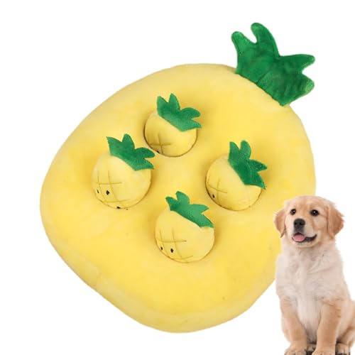 ADERN Karottengarten-Hundespielzeug, Karottenfarm-Katzenspielzeug - Interaktives Katzenspielzeug Karottenfarm - Karotten-Ziehspielzeug, Ananas- und Erdbeerpflückpuppen für Welpen, Kätzchen, kleine von ADERN