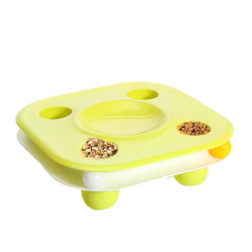 ADERN Slow Feeder-Hundenäpfe, Slow Feeder-Napf für Katzen | Anti-Erstickungs-Puzzle-Schüssel zum Essen mit rollender Kugel | Slow-Food-Näpfe für Haustiere, Nass- und Trockentrennung für Cat Digger von ADERN