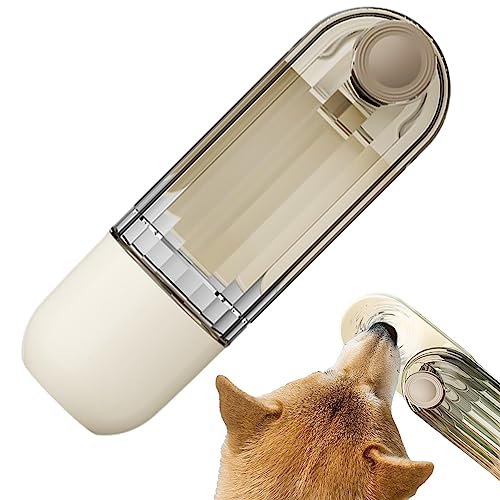 ADERN Trinkbecher für Haustiere, Wasserflasche für Hunde | Haustier Hund 2 in 1 Futterwasserflasche - Auslaufsichere Flasche zur Wasserzufuhr beim Camping, Spaziergang, Training, Reisen von ADERN