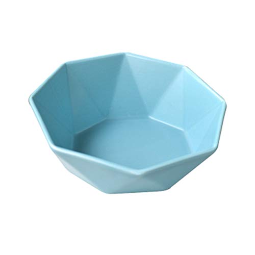 ADJAN Katzennapf Keramik Schöne Bowl for Katzen-Hundeschutz Keramik Halswirbel Raised Haustier-Welpen-Kätzchen-Teller Schüsseln Essen und Trinken Getränke Stehen Wasser-Zufuhr (Color : 2) von ADJAN