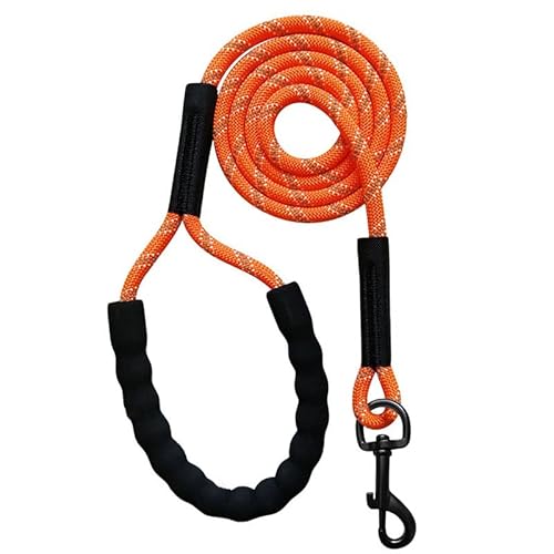 Kletterseil 2m 3m 5 m 10 m 15 m Langhund -Leine reflektierend Langes Blei -Schaum -Kletterseil for EIN Hund erinnern Training Training Tracking Gehorsam (Color : Orange, Size : 8mmX5m) von ADJAN