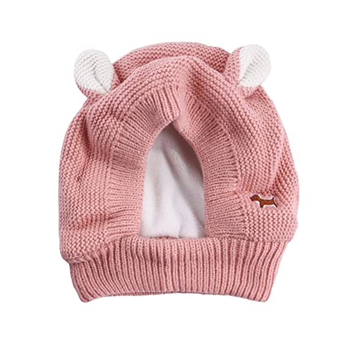 Warm und bequem Winter 2023 Y2/K Für die normale Strickmütze Winter 3050 mit kaltem Hund geeignet und kg) (ca. große Ohren für Sturmhaube für Diadem für (Pink, One Size) von ADMAY