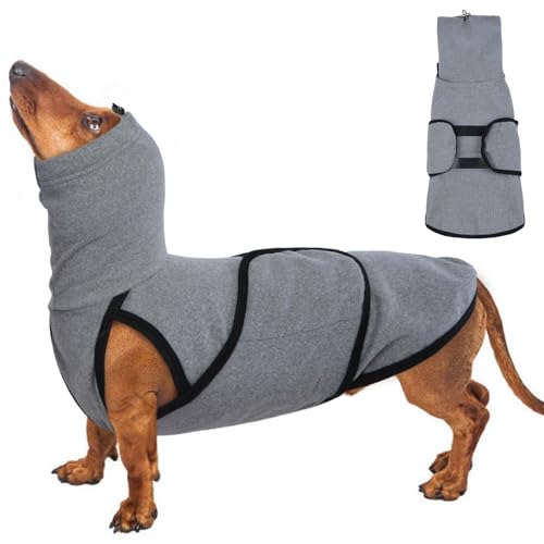 Hundemantel für italienische Windhunde, mit verstellbaren Bändern, gemütlicher Pullover, Rollkragen, gemütlich, weiches Hemd, Weste, stilvolle Outdoor-Hundebekleidung für kleine, mittelgroße und große von ADNIKIA