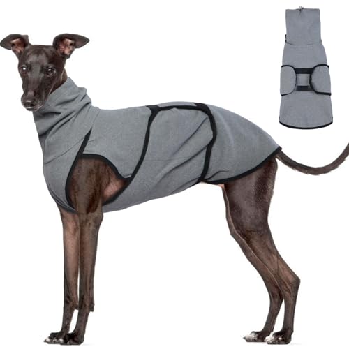 Hunde-Angstjacke, beruhigendes Hemd, Angstlinderung, beruhigende Weste mit Ohrenschützern, Lärmschutz, Winter-Hundemantel, Thundershirt für Hunde, leicht, dehnbar, Rollkragen-T-Shirts von ADNIKIA