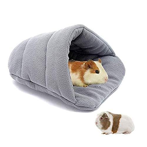 ADNOX Generic : Grey Guinea Pig Plush Sleeping Bag, Plüsch Höhle Kuschelbett zum Kuscheln Schlafsack für Kaninchen Welpen Haustierhöhle Nest Kissen von ADNOX