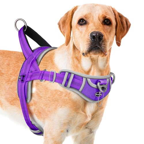 ADVENTUREMORE Hundegeschirr für mittelgroße Hunde Kein Ziehen, Sport Hund Halfter Geschirr Verstellbar Reflektierende Hundeweste Ausbruchsicher Hundegeschirr mit Einfache Kontrolle Front Clip Griff von ADVENTUREMORE