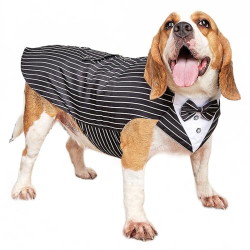 AEETYL Hochzeit großer Hund Haustier Smoking Anzug, Party Cosplay Feier Halloween Weihnachten Festival formeller Anlass Haustier Kostüm Mantel,Style3,XL von AEETYL