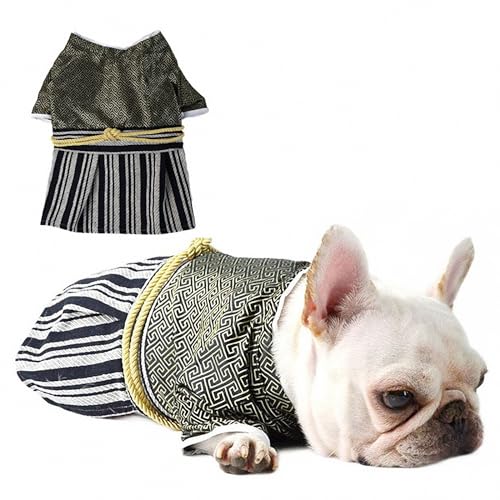 AEETYL Japanischer Kimono für Halloween-Haustiere, kreatives Samurai-Kostüm für Katzen und Hunde zum Spielen im Freien,Style2,S von AEETYL