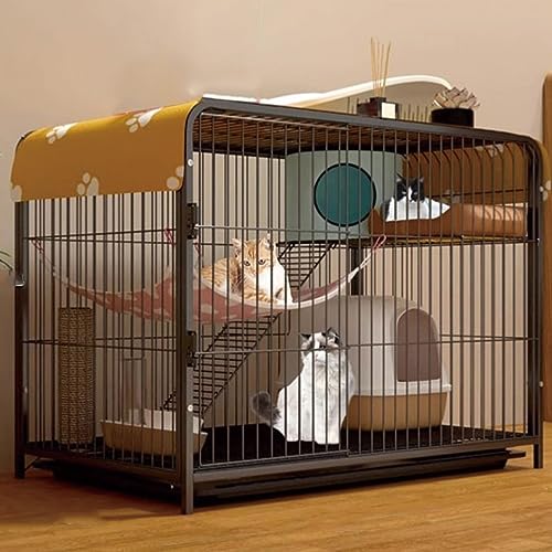 AEGCAOJH Großer Katzenkäfig für den Innenbereich, verstärkter Rahmen, Katzenzaun aus Draht, mehrschichtig, großer Raum, Hundekäfig für den Außenbereich, Meerschweinchenkäfig, Trainingsplatz AEGCAOJH Großer Katzenkäfig für den Innenbereich, verstärkter Rahmen, Katzenzaun aus Draht, mehrschichtig, großer Raum, Hundekäfig für den Außenbereich, Meerschweinchenkäfig, Trainingsplatz von AEGCAOJH