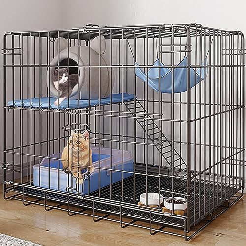 Großer Katzenkäfig für den Innenbereich, faltbar, doppelschichtiger Katzenzaun, Hundekäfig, Meerschweinchenkäfig, Frettchenkäfig, Trainingsraum für Haustiere, ideal für Kleintiere, von AEGCAOJH