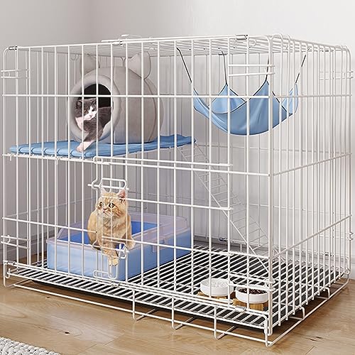 Großer Katzenkäfig für den Innenbereich, faltbar, doppelschichtiger Katzenzaun, Hundekäfig, Meerschweinchenkäfig, Frettchenkäfig, Trainingsraum für Haustiere, ideal für Kleintiere, von AEGCAOJH