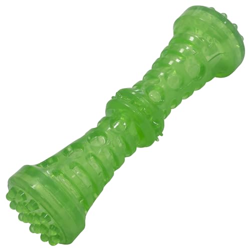 AERZETIX - C68583 - Spielzeug mit ton Kauspielzeug für Hunde in Knochenform 180 mm - wurf- und fangspiele für Haustiere - aus silikon - Farbe grün von AERZETIX