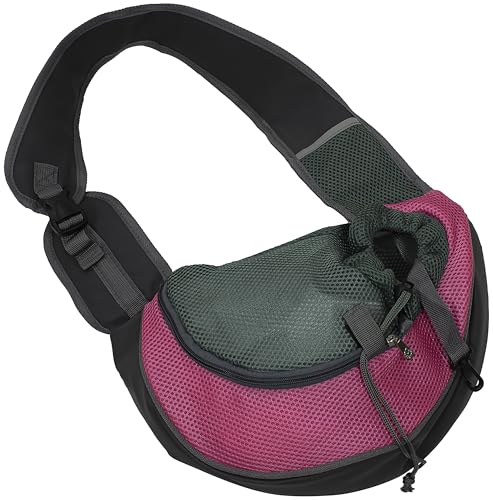 AERZETIX - C68668 - Bananen-Transporttasche für Hund und Katze 39x26 cm - länge der Leine 90 cm - Anti-Stress Haustiere - Farbe rosa von AERZETIX