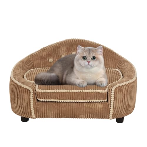 Haustiersofa, Hunde & Katzen Sofa Bett Samt Haustierbett Tiere Möbel Mini Sofa für Hunde von AFBKSS&BB