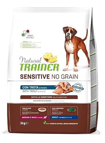 Natural Trainer Sensitive Dog Medium Maxi No Grain Forelle 3 kg NEU von AFFINITY