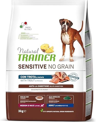 Natural Trainer Sensitive Dog Medium Maxi No Grain Forelle 3 kg NEU von AFFINITY