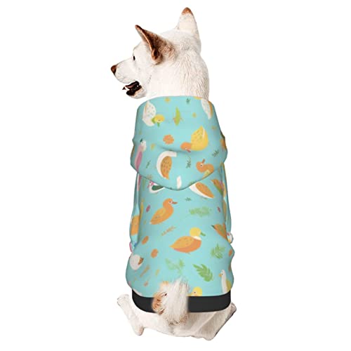 Hunde-Kapuzenpullover mit Entenmuster, weicher Mantel für kleine, mittelgroße und große Hunde von AFINDI