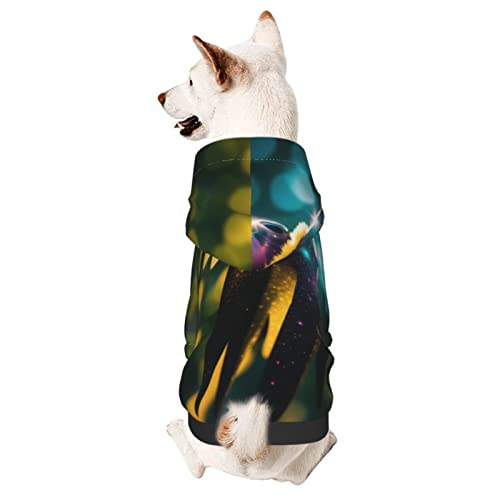 Hunde-Kapuzenpullover mit Flash-Anhänger, Haustierkleidung, Pullover mit Hut, weicher Mantel für kleine, mittelgroße und große Hunde von AFINDI