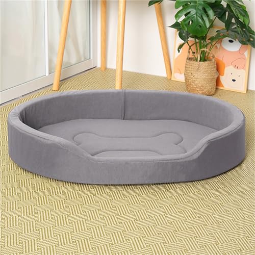 AFIONA 45X27X6 Zoll, Atmungsaktives, Orthopädisches, Wasserdichtes Deluxe-Hundebett, Doppelseitig Verwendbares Haustierbett, Lichtbeständiges Mittelgroßes Hundebett mit Erhöhtem Geländer von AFIONA