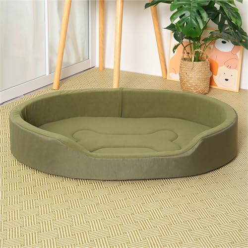 AFIONA 45X27X6 Zoll, Atmungsaktives, Orthopädisches, Wasserdichtes Deluxe-Hundebett, Doppelseitig Verwendbares Haustierbett, Lichtbeständiges Mittelgroßes Hundebett mit Erhöhtem Geländer von AFIONA