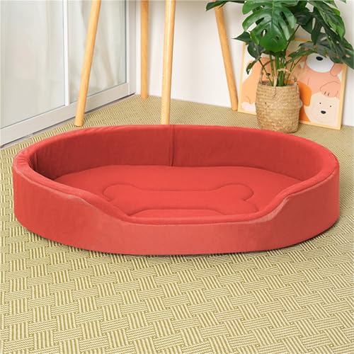 AFIONA 45X27X6 Zoll, Atmungsaktives, Orthopädisches, Wasserdichtes Deluxe-Hundebett, Doppelseitig Verwendbares Haustierbett, Lichtbeständiges Mittelgroßes Hundebett mit Erhöhtem Geländer von AFIONA