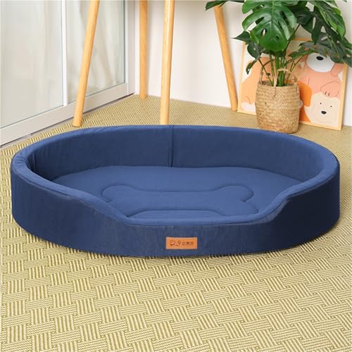 AFIONA 45X27X6 Zoll Orthopädisches, Wasserdichtes Hundebett mit Erhöhtem Geländer, Wasserfester Katzenbettauskleidung, Lichtbeständiger Haustiergrube mit Tierhaarentferner für Hundekäfig, Schlafzimmer von AFIONA