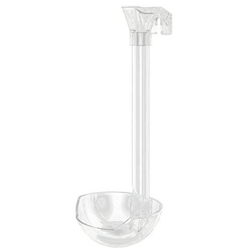 Aquarium Futternapf für Aquarien mit abnehmbarem Rahmen für Garnelen, Glas, Garnelen und Schnecken, Futterschale für Garnelen, Futterröhrchen aus Glas von AGONEIR