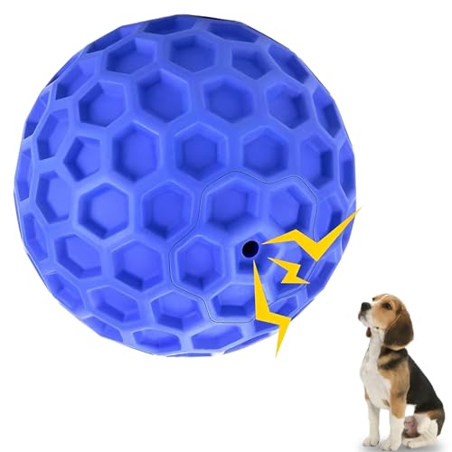 AHEJIOO Hundeball, Unzerstörbar Hundespielzeug Ball aus Naturkautschuk, hundeball, Ball Hund, hundeball unzerstörbar, hundespielzeug Ball, hundespielzeug unzerstörbar, Squeaky Dog Balls, 8cm von AHEJIOO