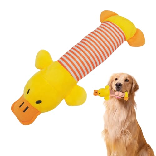 AHEJIOO Anti Stress Ente für Hunde - Unzerstörbares Hundespielzeug Ente mit Quakfunktion für Große und Kleine Hunde, Welpenspielzeug zur Zahnreinigung und Angstminderung durch Kuscheltier-Design AHEJIOO Anti Stress Ente für Hunde - Unzerstörbares Hundespielzeug Ente mit Quakfunktion für Große und Kleine Hunde, Welpenspielzeug zur Zahnreinigung und Angstminderung durch Kuscheltier-Design von AHEJIOO