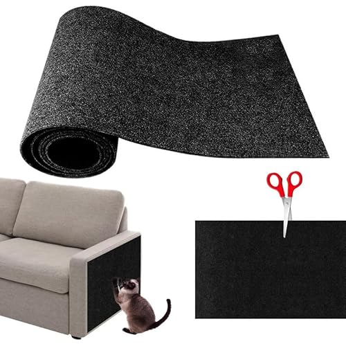 Kratzbrett Katze Selbstklebend Kratzmatte Kratzteppich für Katzen Kratzschutz Sofa Katze DIY Zuschneidbare Katzenkratzmatte Langlebig Schützt Teppiche, Sofas, Möbel von AHSBND